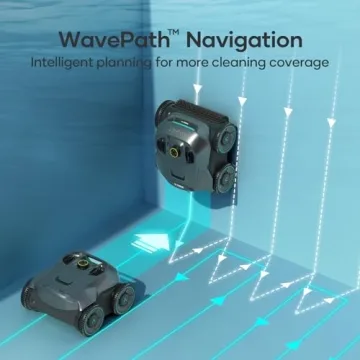 AIPER Cordless Robotic Pool Cleaner with WavePath