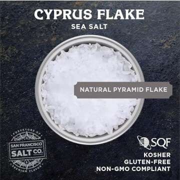 5 oz. Chef's Jar - Cyprus Flake Salt by San Francisco Salt Company