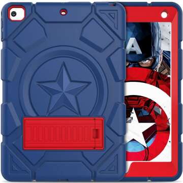Protective TIMISM iPad Case for Kids - Blue+Red