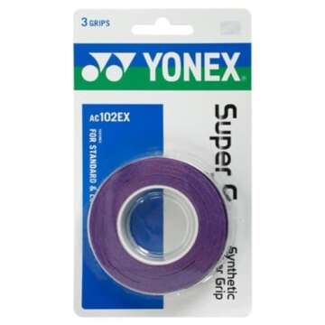 Yonex Super Grap Deep Purple 3 Pack – Overgrip for All Racquet Sports