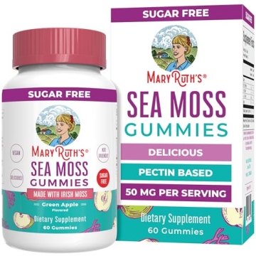 MaryRuth's Sea Moss Gummies - Vegan, Non-GMO, Sugar-Free Delight