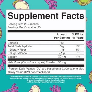 MaryRuth's Vegan Sea Moss Gummies Non-GMO Sugar-Free