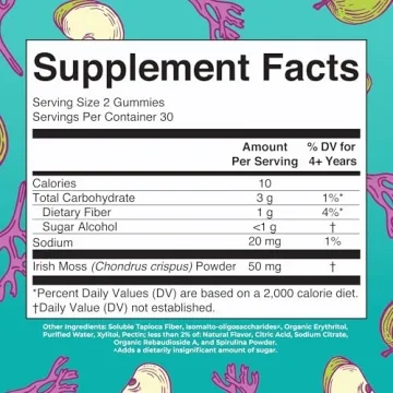 MaryRuth's Vegan Sea Moss Gummies Non-GMO Sugar-Free