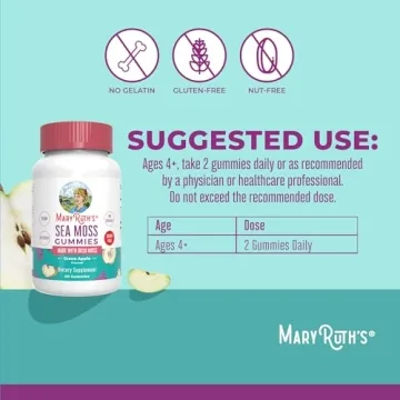 MaryRuth's Vegan Sea Moss Gummies Non-GMO Sugar-Free