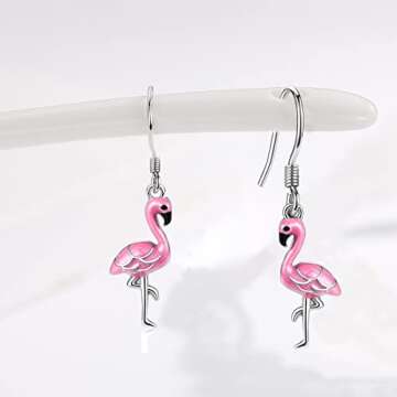 Stylish Flamingo Earrings for Women Hypoallergenic Jewelry