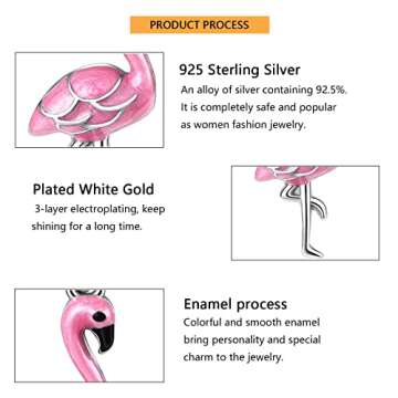Stylish Flamingo Earrings for Women Hypoallergenic Jewelry
