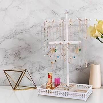 Elegant Jewelry Organizer | Meangood 3-in-1 Display Stand
