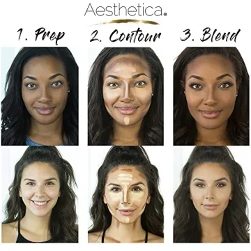 Aesthetica Cream Contour Makeup Kit - Vegan & Versatile