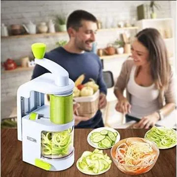 Spiralizer Vegetable Slicer - 4-in-1 Heavy Duty Kitchen Tool