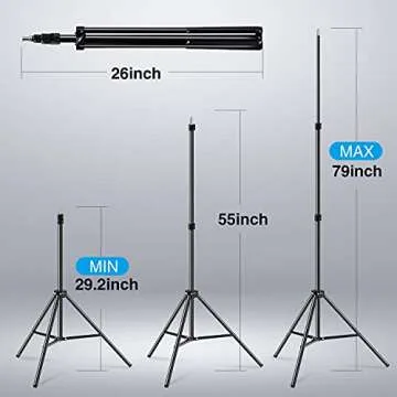 Yesker Softbox Lighting Kit for Photography Lighting, 2Pcs 20x28 inches Softbox with 85W 5500K E27 Bulb, Continuous Photography Lighting Kit for Photo Lighting and Video Recording