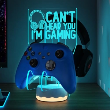 3D Gamepad Stand with Color Changing LED Night Light