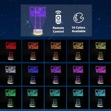 3D Gamepad Stand with Color Changing LED Night Light