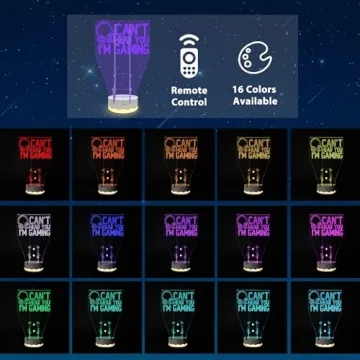3D Gamepad Stand with Color Changing LED Night Light
