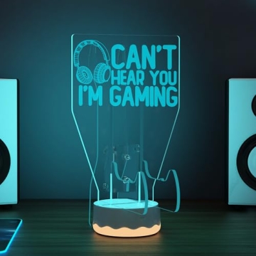 3D Gamepad Stand with Color Changing LED Night Light