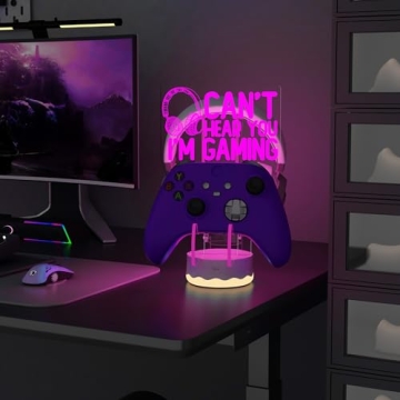 3D Gamepad Stand with Color Changing LED Night Light
