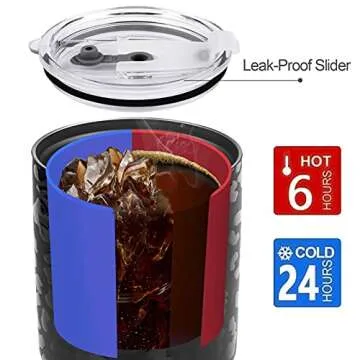 D·S 30oz Black Leopard Tumbler - Stylish & Insulated