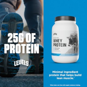 Levels Grass Fed Whey Protein, 25G Protein, No Artificials