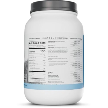 Levels Grass Fed Whey Protein, 25G Protein, No Artificials