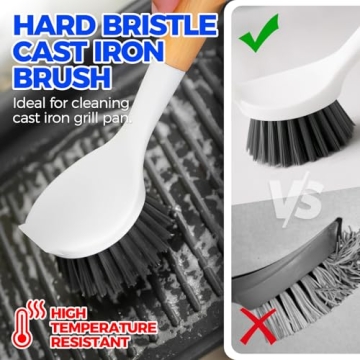 Holikme 6 Pack Dish Brush Set for Kitchen Cleaning