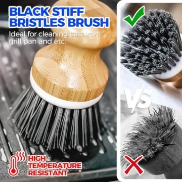 Holikme 6 Pack Dish Brush Set for Kitchen Cleaning