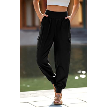 PRETTYGARDEN Women's Stylish Yoga Harem Joggers 2023