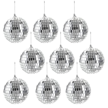Suwimut 9 Pack Mirror Disco Balls for Parties and Decor