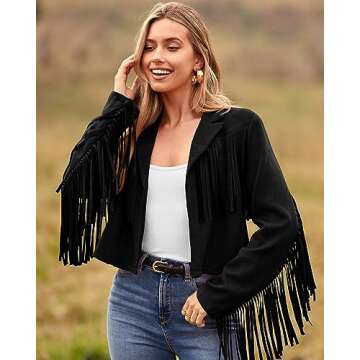 Stylish Cropped Faux Suede Jacket for Women