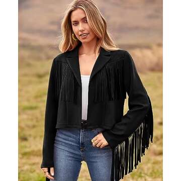 Stylish Cropped Faux Suede Jacket for Women