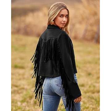 Stylish Cropped Faux Suede Jacket for Women