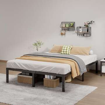 Sturdy LUMUNANCE Metal Bed Frame Full Size for Comfort