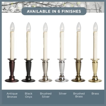 Celestial Lights Battery Operated Window Candles Set of 4