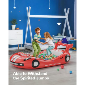 QPAU Inflatable Kids Travel Bed with Safety Sides