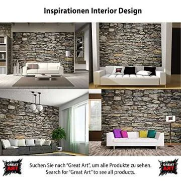 Large Photo Wallpaper – Grey Stonewall – Picture Decoration Modern Stone Pattern Wall Cladding Optic Industrial Design Masonry Image Decor Wall Mural (132.3x93.7in - 336x238cm)