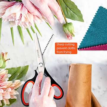 Makasla Pinking Shears for Crafting and Sewing