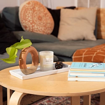 White Ceramic Serving Platters Set of 4 for Entertaining