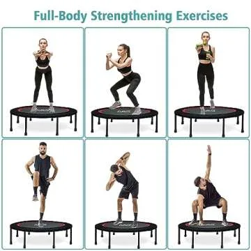 RAVS Mini Trampoline 40"/48" Adjustable Indoor Fitness