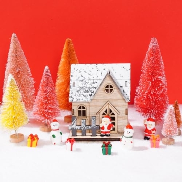 Yookat 48 Mini Christmas Trees for Holiday Decorating