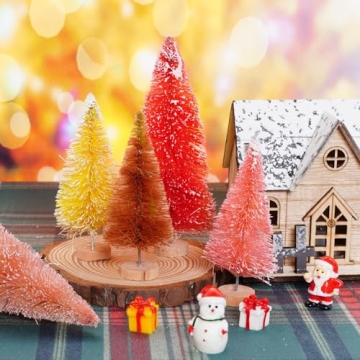 Yookat 48 Mini Christmas Trees for Holiday Decorating