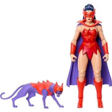 Masters of the Universe Origins Action Figure Catra Cartoon Collection, 5.5-inch 1980s TV Heroine, P...