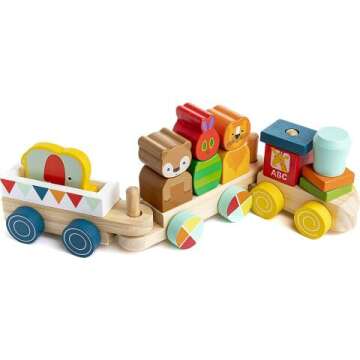 Very Hungry Caterpillar Wooden Train Set - 12 Pieces