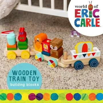 Very Hungry Caterpillar Wooden Train Set - 12 Pieces