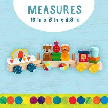 Very Hungry Caterpillar Wooden Train Set - 12 Pieces