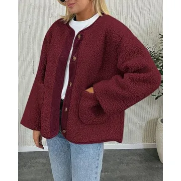 Stylish Pretty Garden Women's Fleece Jacket for Winter