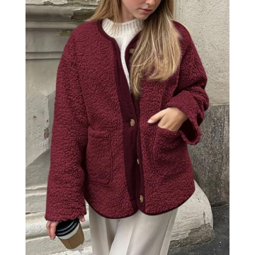 Stylish Pretty Garden Women's Fleece Jacket for Winter