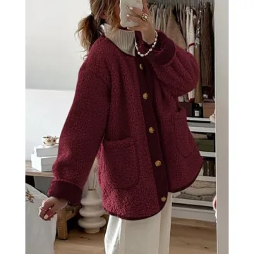 Stylish Pretty Garden Women's Fleece Jacket for Winter