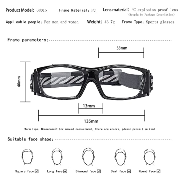 SooGree Racquetball Goggles for Ultimate Sports Protection