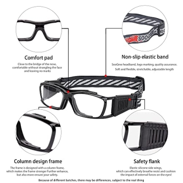 SooGree Racquetball Goggles for Ultimate Sports Protection