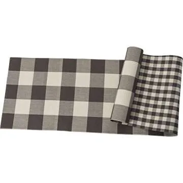 Stylish Buffalo Check Table Runner by Primitives by Kathy for Elegant Dining
