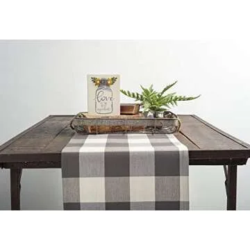 Primitives by Kathy Double-Sided Buffalo Check Table Runner