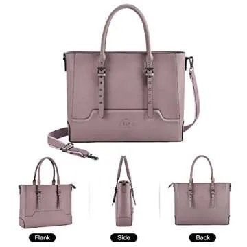 Laptop Bag for Women,15.6 Inch Tote Bag Crossbody Bag,Ideal Gifts for Women Christmas,Multi-Pocket Work Bag,Teacher Bag,Graduation Gifts for College with Professional Padded Compartment